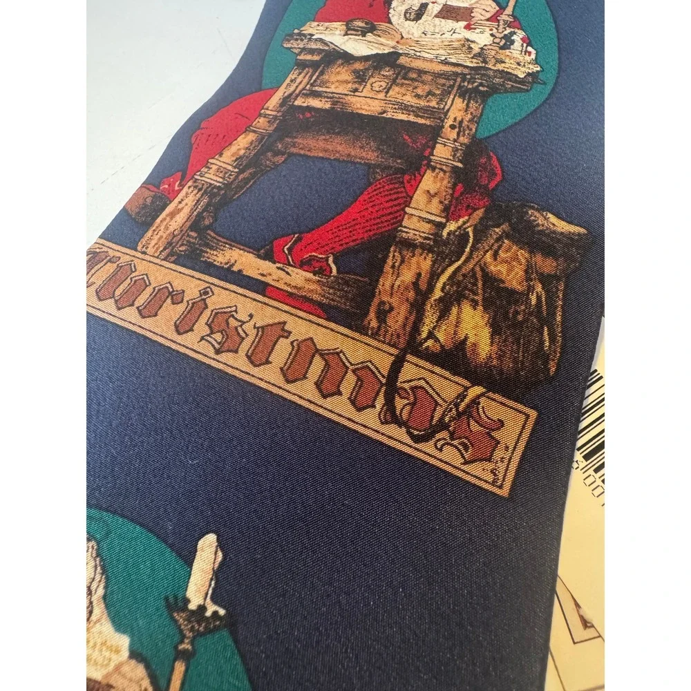 NWT Norman Rockwell Christmas‎ Santa Tie Vintage 1994 Saturday Evening Post Silk